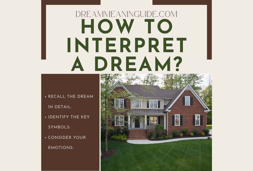 How to interpret a Dream