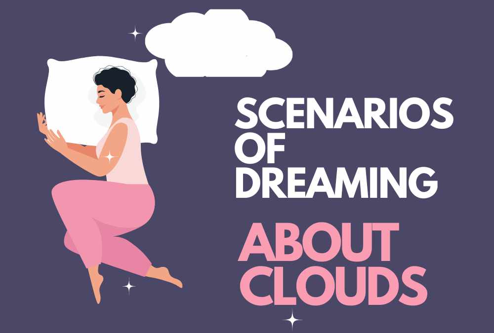 Scenarios of dreaming about clouds