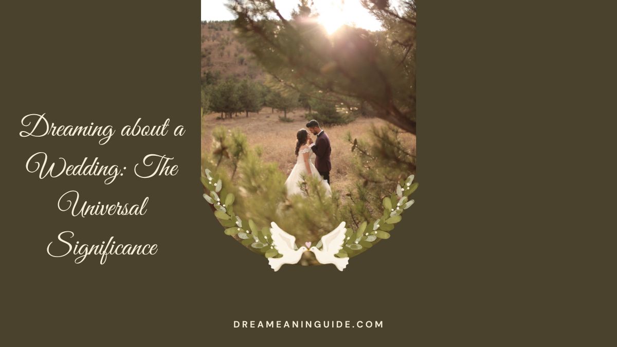 Dreaming about a Wedding The Universal Significance