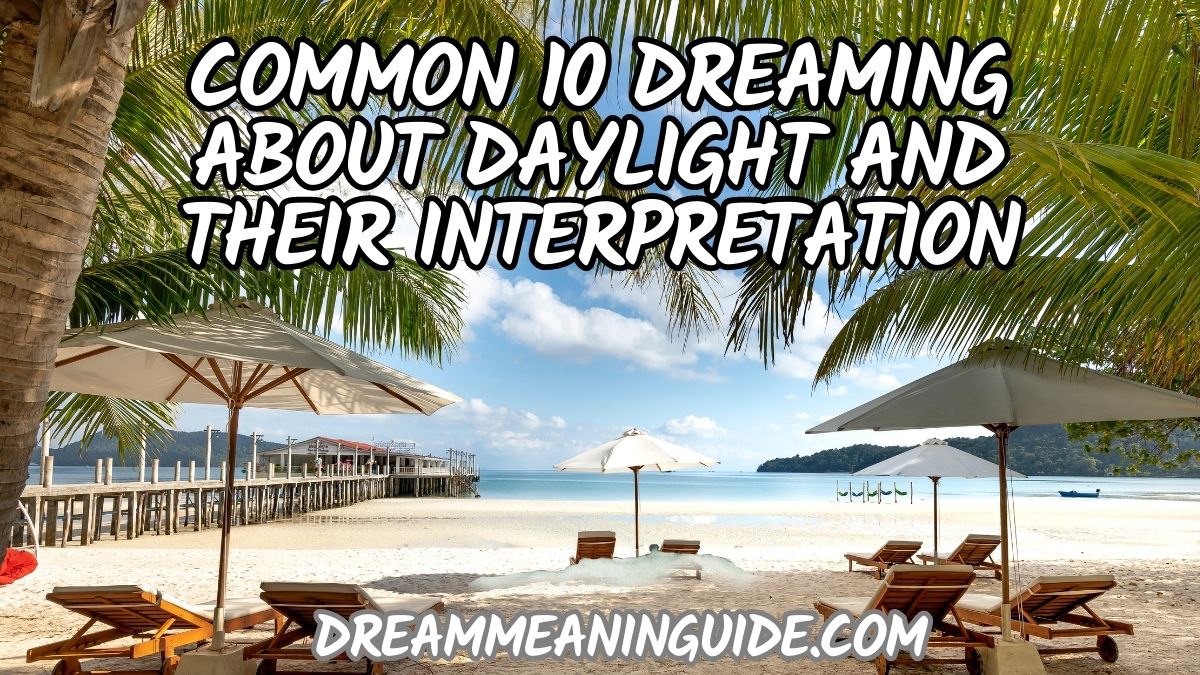 Common 10 Dreaming about Daylight and their interpretation