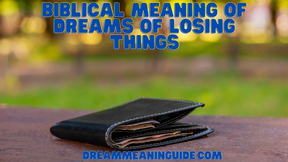Biblical Meaning of Dreams of Losing Things